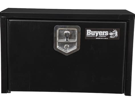 15x10x24 inch black steel underbody truck box with t-handle 1703310|Black Steel Underbody Truck Tool Box with T.